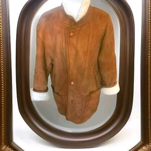 Genuine Shearling Leather Jacket Vintage USA SIZE 52